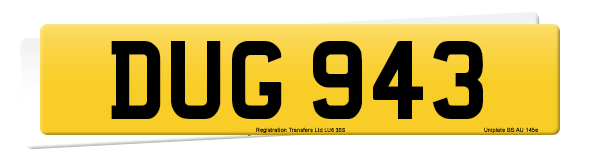 Registration number DUG 943